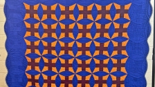 Blue and Cheddar Quilt